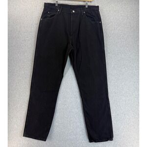 Wrangler Five Star Regular Fit Black Denim Jeans Straight Mens Size‎ 38 x 34 NWT